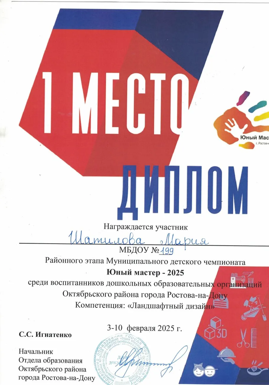 Юный матер 2025 Шатилова